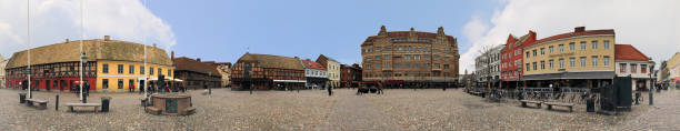 istock Lilla torg square in Malmo panorama 1155205892