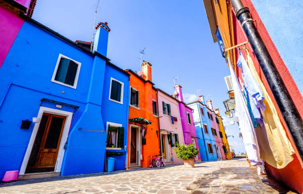 istock burano - famous old town - italy 1155205963