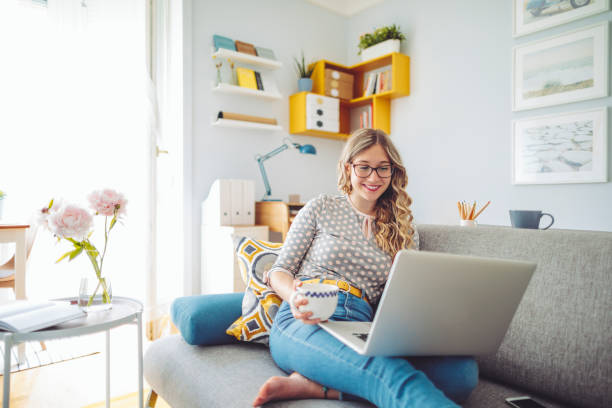 istock Young woman at home 1155208573