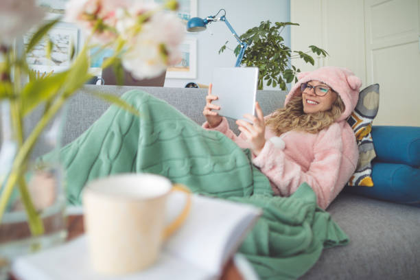 istock Young woman at home 1155208641