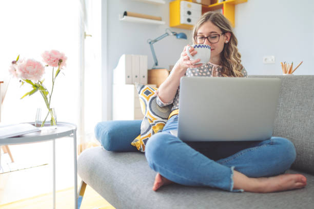 istock Young woman at home 1155209066