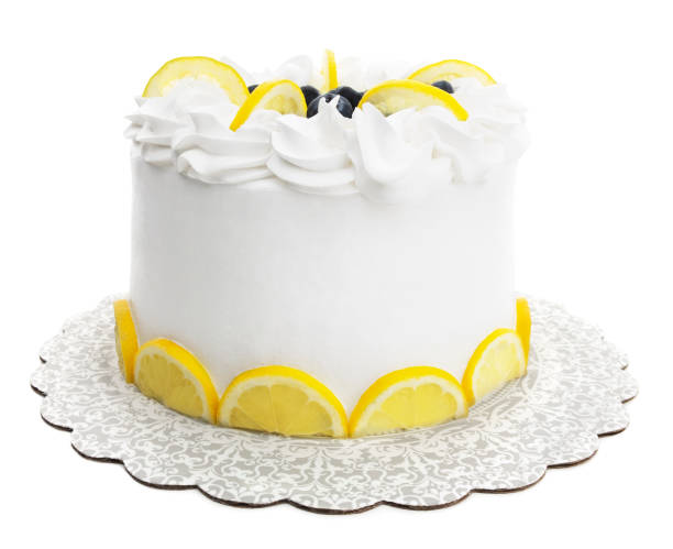 Isolated Lemon Cake