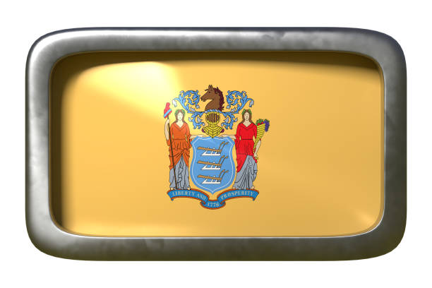 istock 3d rendering of New Jersey State flag 1155215497