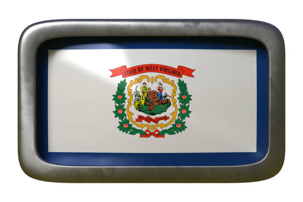 istock 3d rendering of West Virginia State flag 1155215641