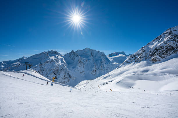 istock Landscape in winter of Austrian mountains 1155216787