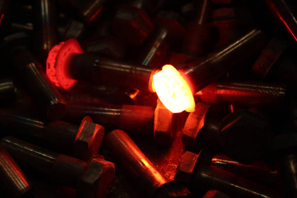 istock hot iron in casting factory 1155222362