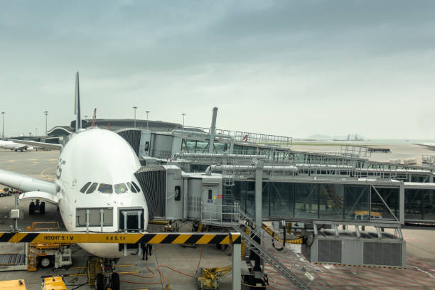 istock Airplane parked at International Airport 1155223552