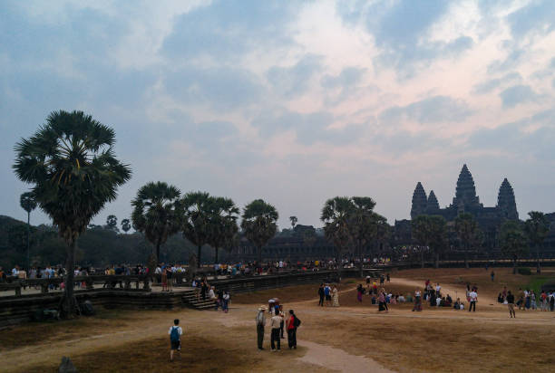 Ancient angkor wat temple in Siem Reap, Cambodia