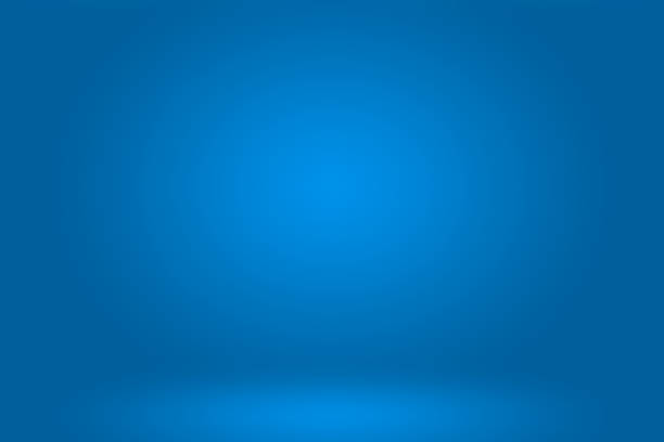 istock Abstract Luxury gradient Blue background. Smooth Dark blue with Black vignette Studio Banner 1155228361
