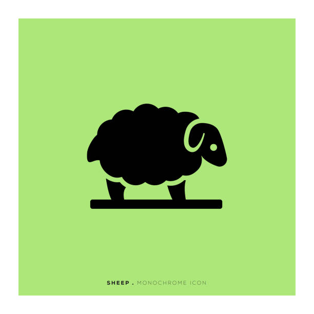 Sheep Icon Sheep Icon ewe stock illustrations