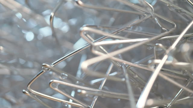 Abstract metal background in 4k