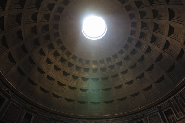 istock Panoramic view of interior of the Pantheon (temple of all the gods) 1155233399