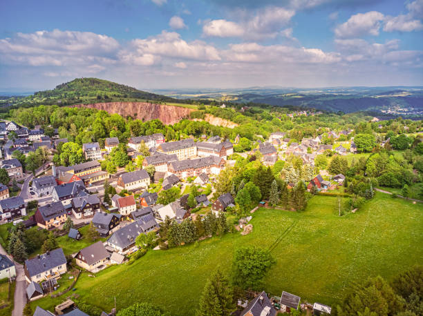 Health resort Altenberg in Saxony in spring Health resort Altenberg in Saxony in spring erzgebirge stock pictures, royalty-free photos & images