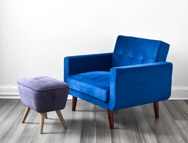 istock Armchair and ottoman 1155237940