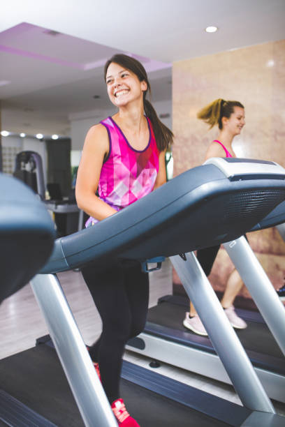 istock Fitness women exercising at gym 1155244507