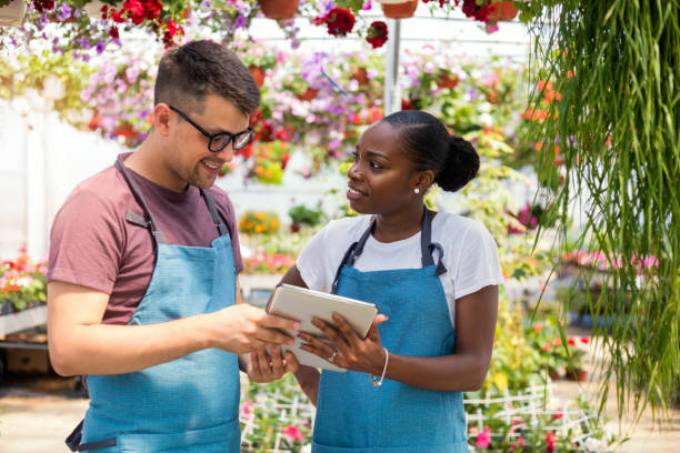 istock Working in a garden center 1155250179