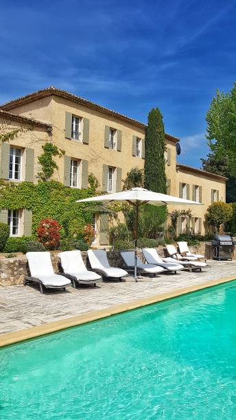 Bastide in Provence Self-catering accommodation with swimming pool in Provence vaucluse stock pictures, royalty-free photos & images