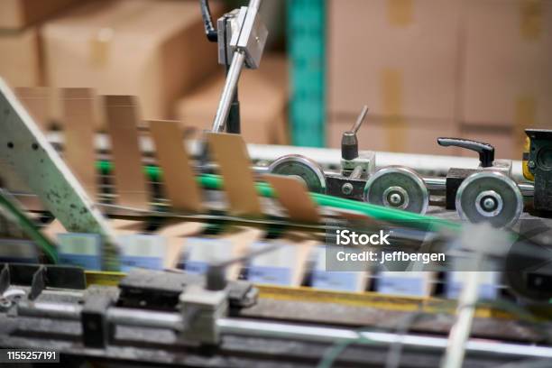 Fast And Efficient Printing Stock Photo - Download Image Now - Packaging, Manufacturing, Conveyor Belt