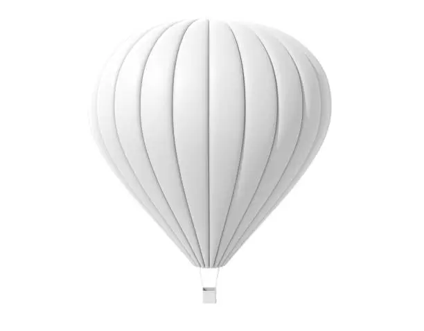 White air balloon 3d illustration