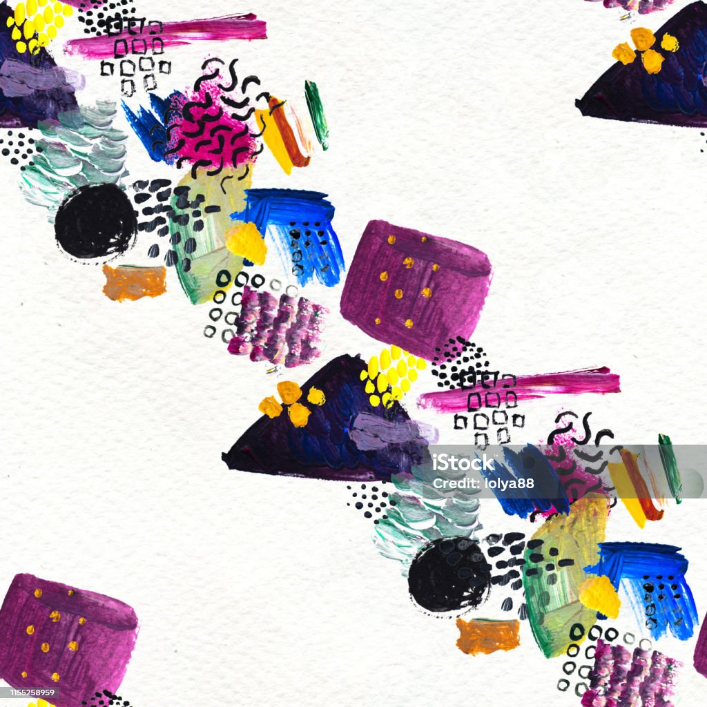 Paint S Pattern Pattern Seamless Pattern Made By Hand Drawn Paint Strokes Stock Photo ...