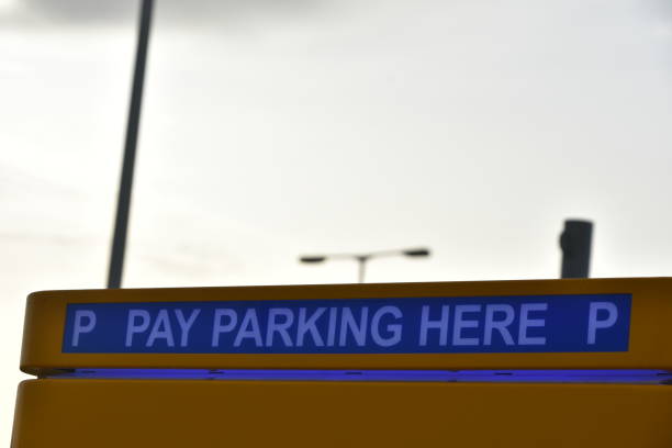 istock Payment machine in the parking lot 1155260514