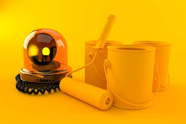 istock Renovation background with emergency siren 1155261600