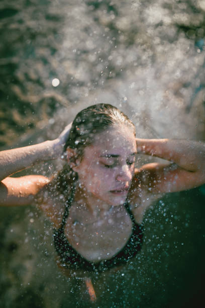 istock Sand Shower For Female Beauty At The Beach 1155261984