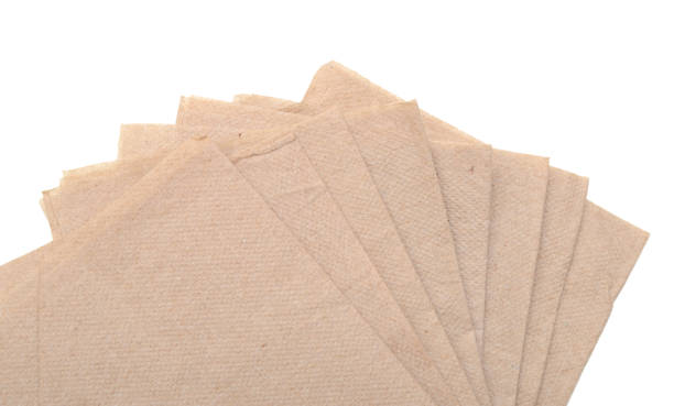 istock Recycled paper napkin pile 1155265953