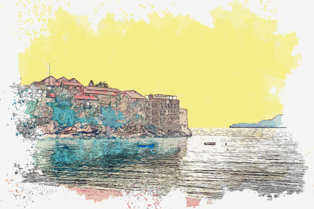 istock Sveti Stefan in Montenegro. 1155266930