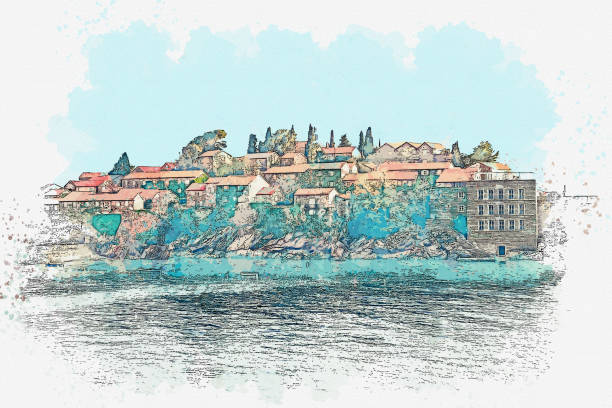 istock Sveti Stefan in Montenegro. 1155266931