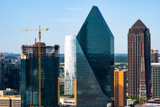 istock Dallas Texas skyline aerial shot 1155268053