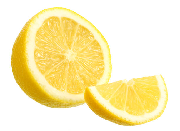 istock lemon with slices isolated on white background. healthy food 1155280807
