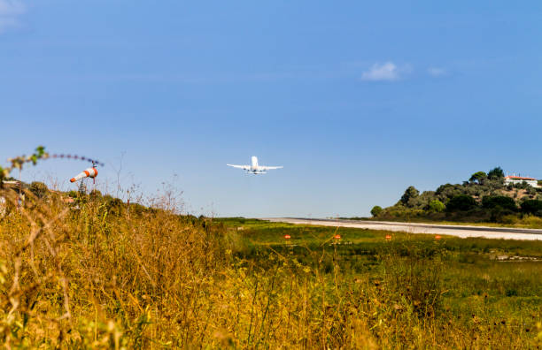 istock Plane on takeoff at a small airport 1155282414