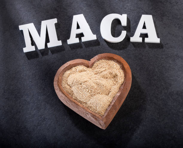 istock Organic maca powder - Lepidium meyenii. 1155282437