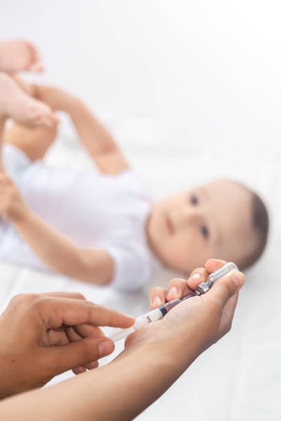 Vaccinating a newborn baby