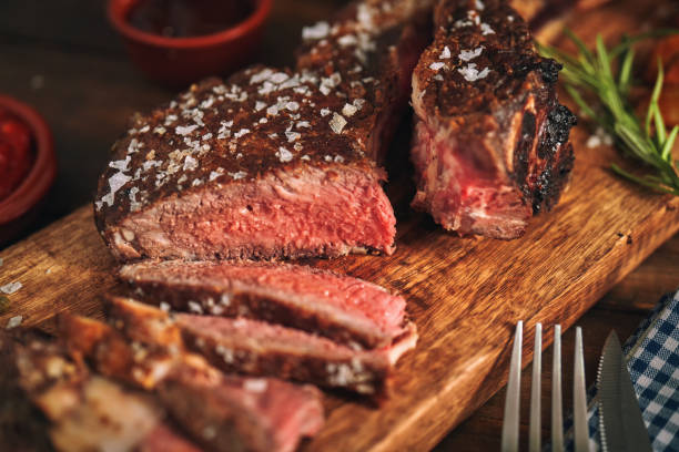 istock Tomahawk Steak with Country Potatoes 1155292327