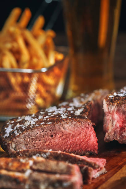 istock Tomahawk Steak with French Fries 1155292328