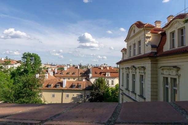 istock Red roofs In Prague 1155295640