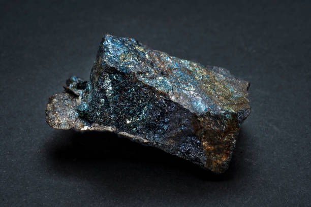 istock Piece of Bornite, also known as peacock ore from Congo. 1155298412