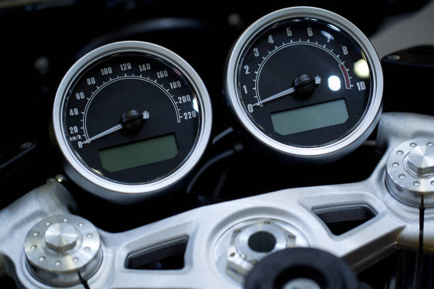 istock devices for controlling the speed and fuel gauge 1155299113