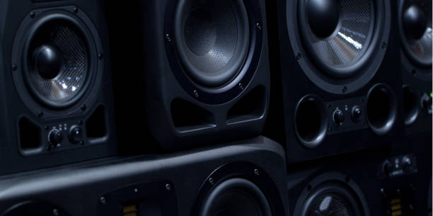 istock equipment with speakers 1155299179