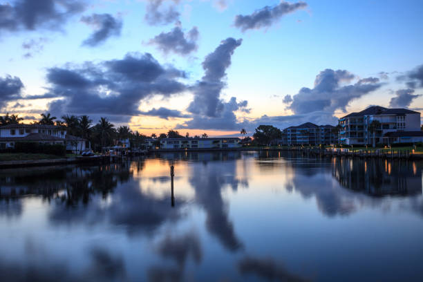 istock Dusk sunrise over Venetian Bay 1155312104