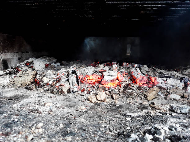 istock Embers and bonfire prepared for barbecue 1155312195