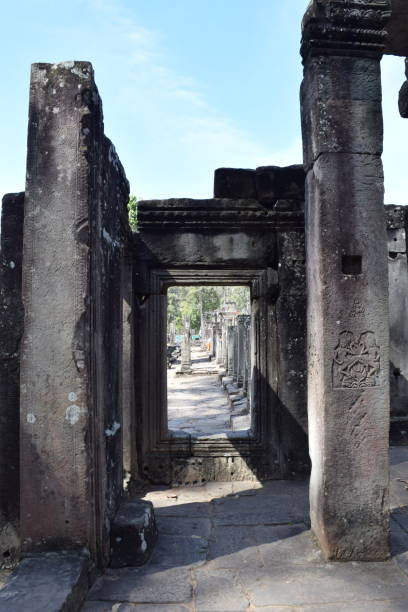 istock Aisle of Angkor Thom, Cambodia 1155317078