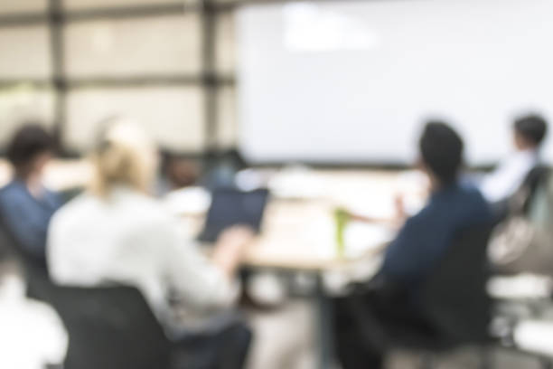 istock Blur office meeting background business people working group in discussion boardroom 1155320236