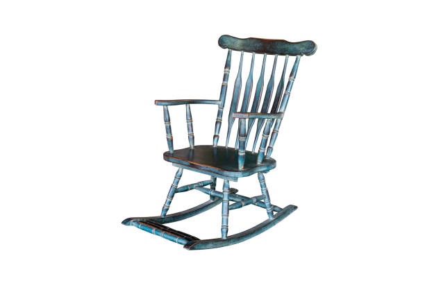 istock green rocking chair isolated on white background with clipping path. 1155330204