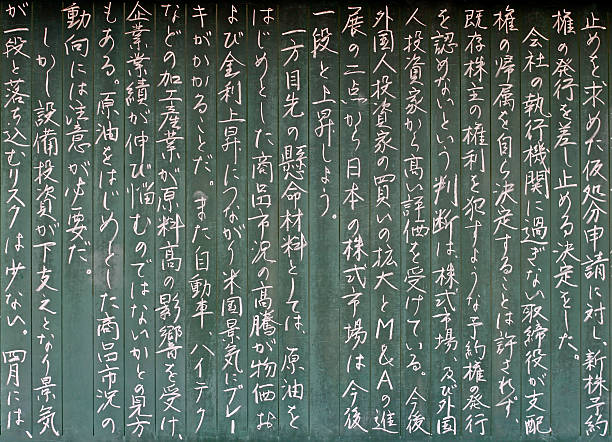 Japanese Writing Stock Photo - Download Image Now - Haiku, Japan,  Calligraphy - iStock