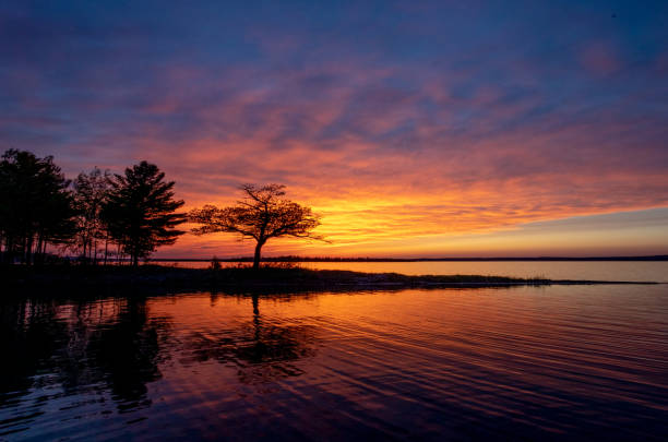 Detroit Point May Sunset, Higgins Lake Michigan