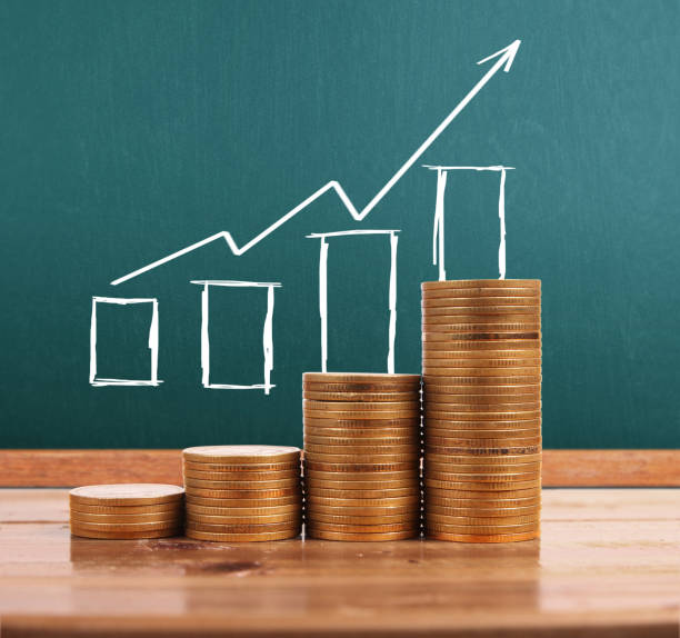 istock graph coins stock finance  business concept 1155338726