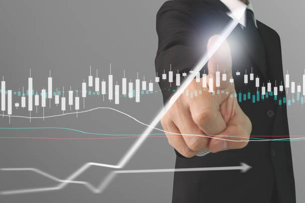 istock Businessman plan graph growth and increase of chart positive indicators 1155338734